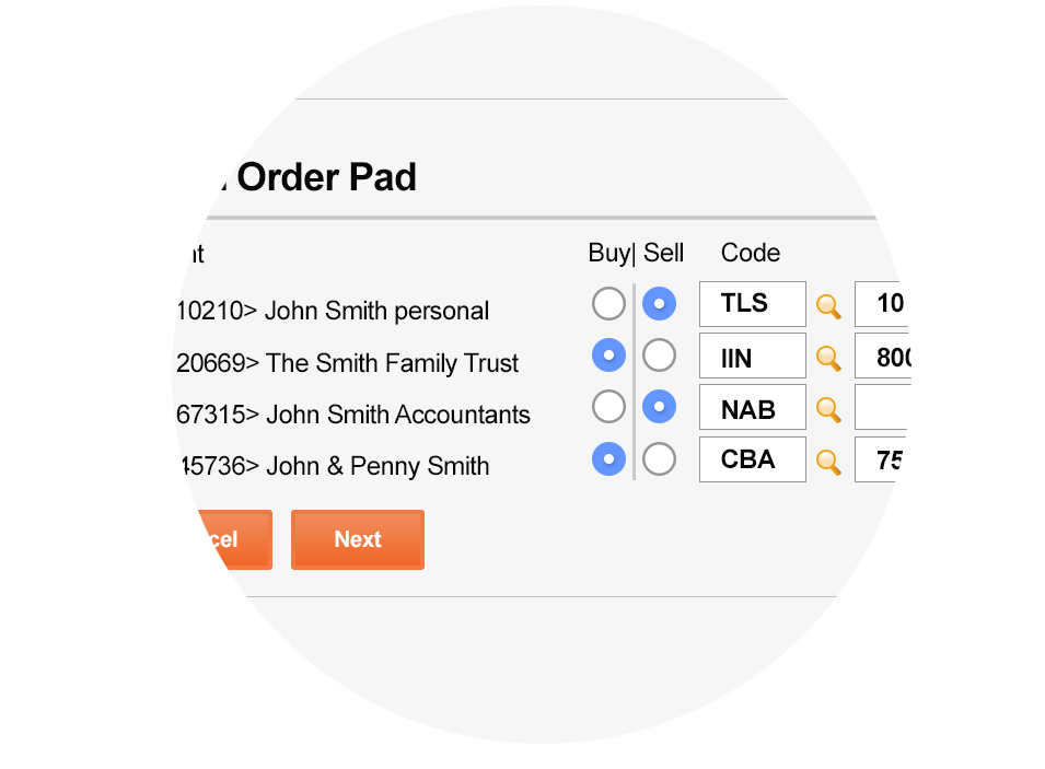 Multi order pad